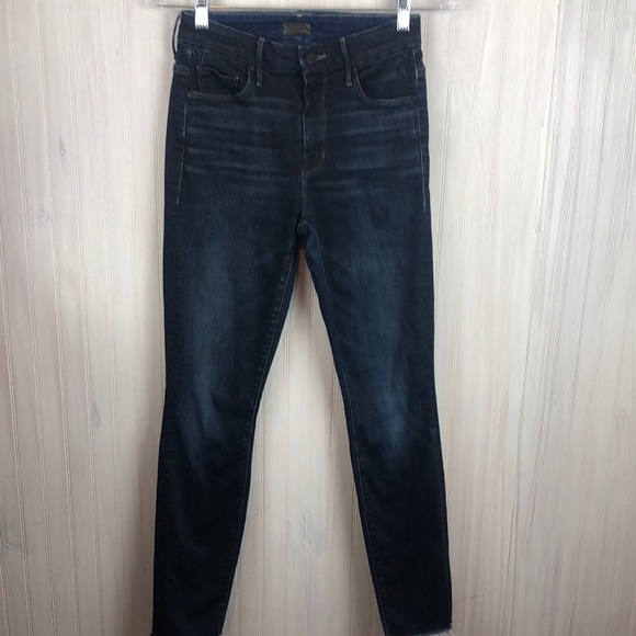 MOTHER HIGH RISE LOOKER ANKLE FRAY - Picture 2 of 9